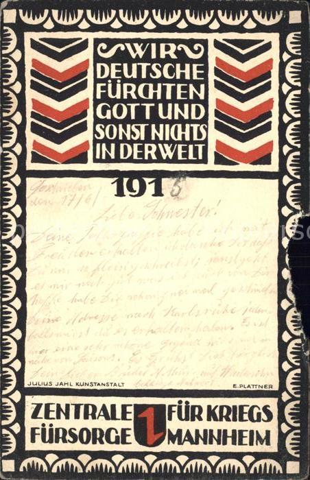 MANNHEIM BW Zentrale fuer Kriegsfuersorge