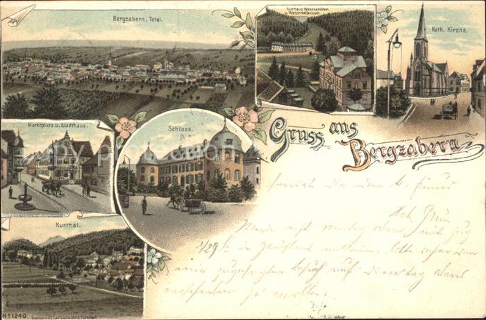 Bad Bergzabern Panorama Kurhaus Marktplatz Schloss Kurtal