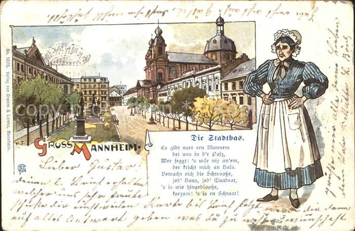MANNHEIM BW Schillerplatz Denkmal Stadtbas