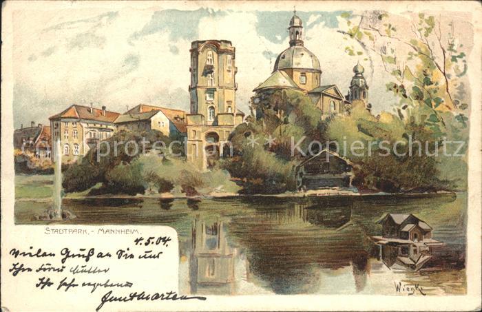 MANNHEIM BW Stadtpark Kuenstlerkarte