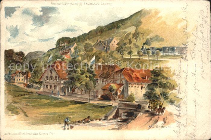 Kaltenbach Hinterweidenthal Pfaelzer Kuenstlerkarte No 7