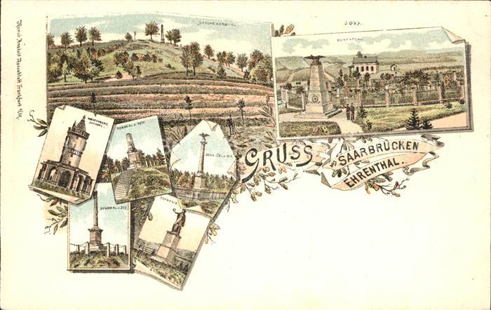 Ehrenthal Saarbruecken Spichernberg Denkmal Germania Deutsche Reichspost