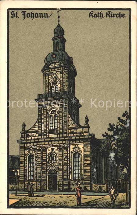 St Johann Saarbruecken Katholische Kirche Kuenstlerkarte