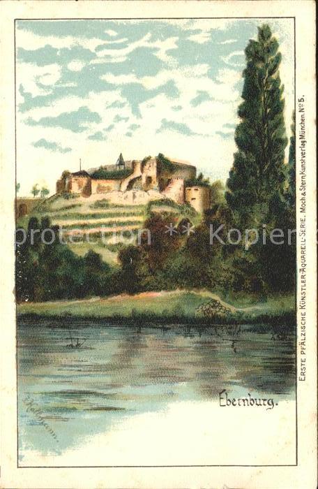 Ebernburg Erste Pfaelzer Kuenstler Aquarell Serie