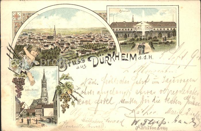 Bad Duerkheim Panorama Kolonnade Schlosskirche