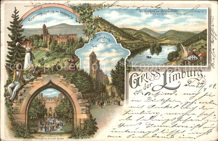 Bad Duerkheim Klosterruine Limburg Turm Krypta St Grethen mit Herzogweiher