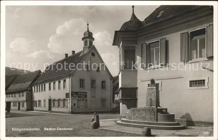 Klingenmuenster Becker Denkmal