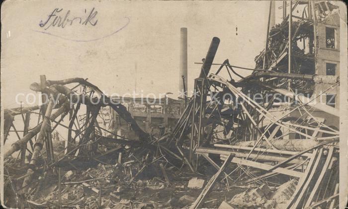 Barbelroth zerstoerte Fabrik Truemmer