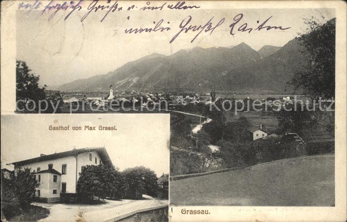 Grassau Chiemgau Panorama Alpenblick Gasthof Max Grassl