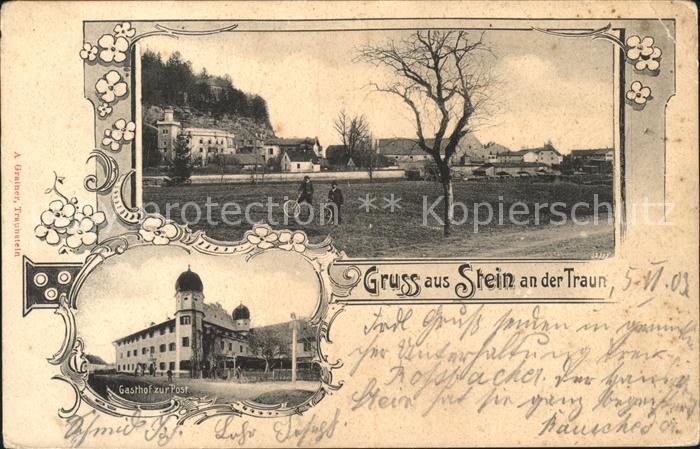 Stein Traun Teilansicht Gasthof zur Post