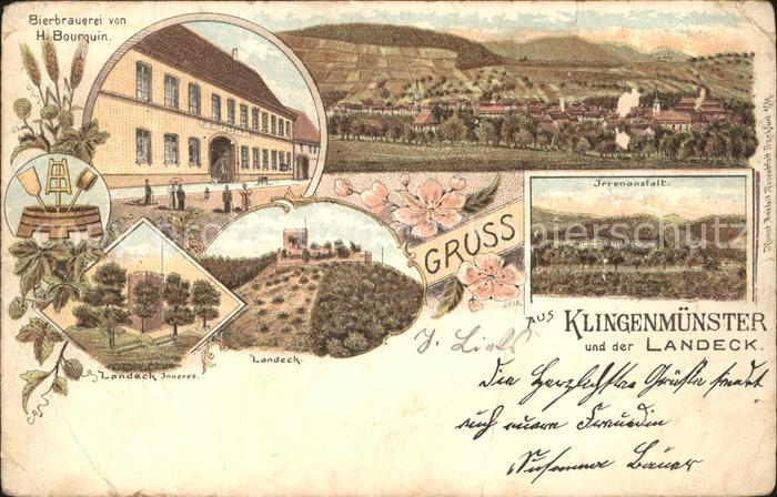 Klingenmuenster Totalansicht Bierbrauerei Bourquin Klosterruine Landeck Irrenans