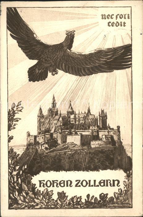 Hechingen Burg Hohenzollern Adler Illustration