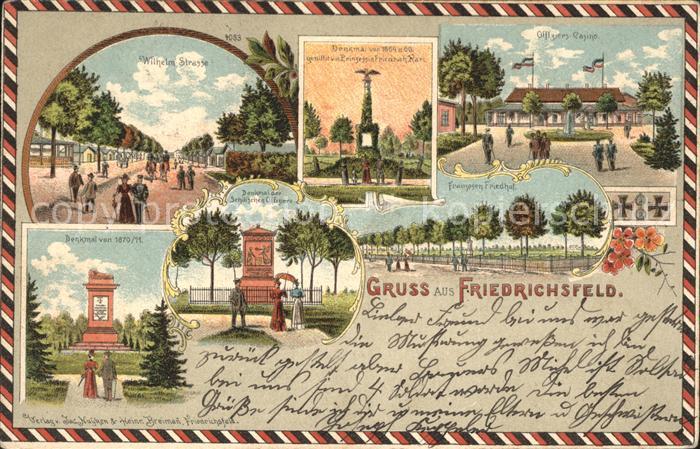 Friedrichsfeld Mannheim Wilhelmstrasse Denkmal Offizierskasino Franzosen Friedho