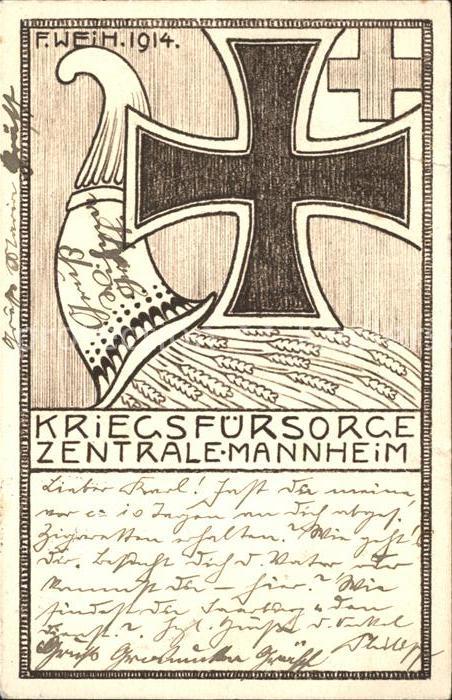 MANNHEIM BW Kriegsfuersorge