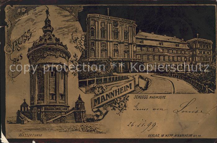 MANNHEIM BW Schloss Wasserturm