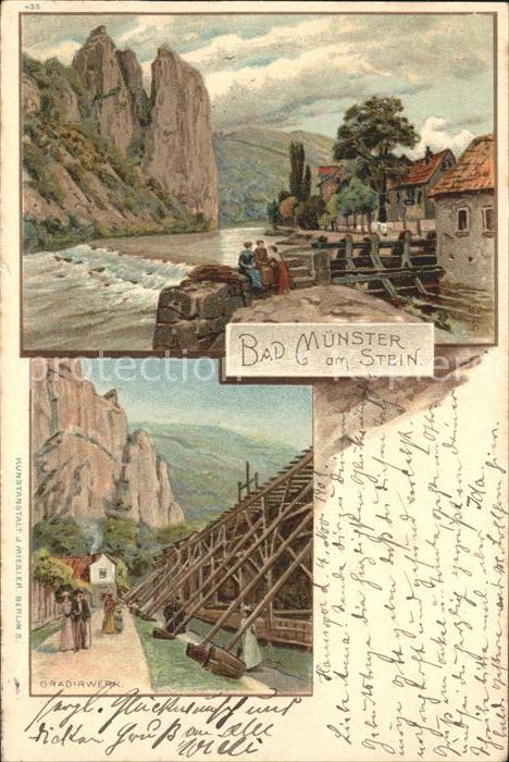 Bad Muenster Stein Ebernburg Rheingrafenstein Felsformation Nahe Gradierwerk