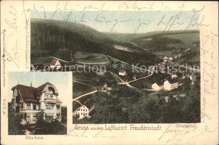FREUDENSTADT BW Panorama Christophtal Villa Anna Luftkurort Schwarzwald