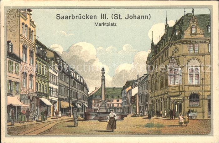 St Johann Saarbruecken Marktplatz Brunnen