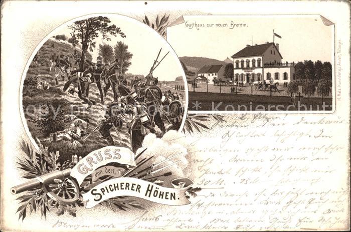 St Johann Saarbruecken Gasthaus zur neuen Bremm Schlacht Spicherer Hoehen