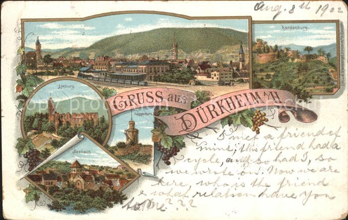 Bad Duerkheim Totalansicht Hardenburg Klosterruine Limburg Seebach Flaggenturm