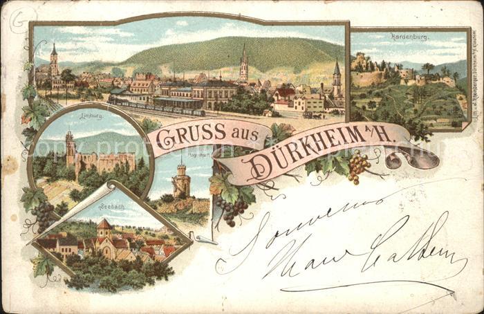 Bad Duerkheim Totalansicht Hardenburg Klosterruine Limburg Seebach Flaggenturm