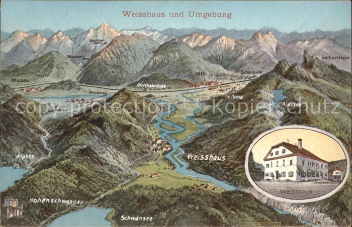 Weisshaus Tirol Hohenschwangau Schwansee Falkenstein Musau
