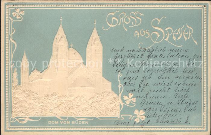 Speyer Rhein Dom von Sueden