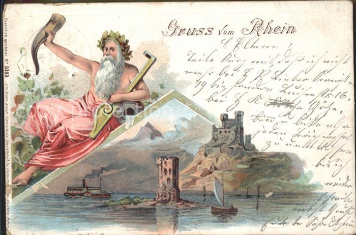 Bingen Rhein Segelboot Burg Dampfer