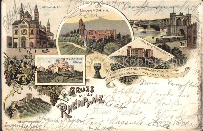 Bad Duerkheim Dom Speier Limburg Rheinbruecke Ludwigshafen Maxburg Trifels