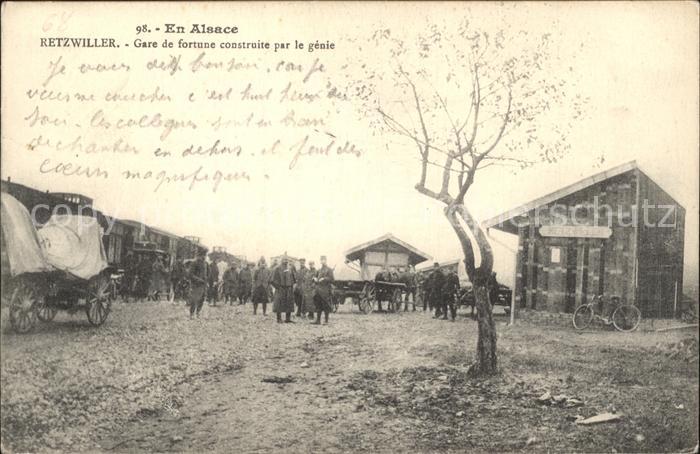 Retzwiller Gare de fortune construite par le genie