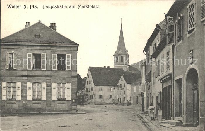 Willer Haut Rhin Elsass Hauptstrasse Marktplatz