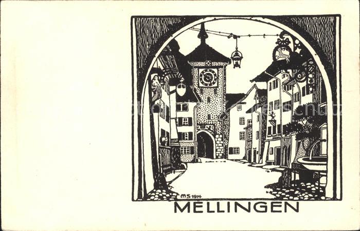 Mellingen AG Tor Brunnen Strassenansicht