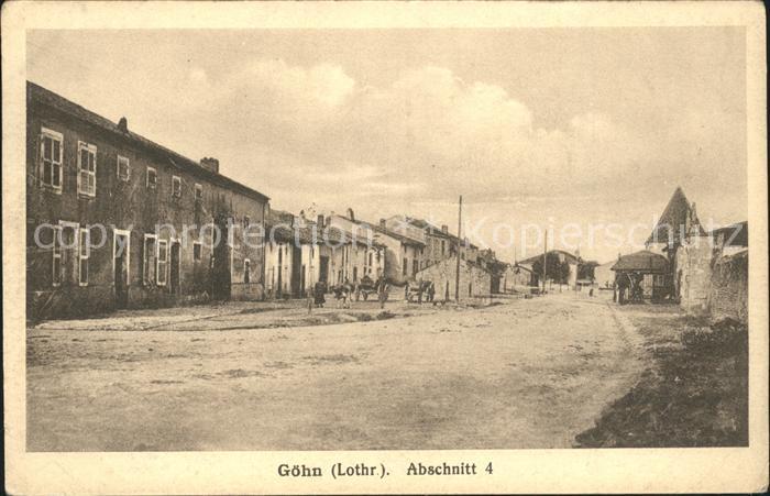 Goin Dorfstrasse zerstoerte Haeuser