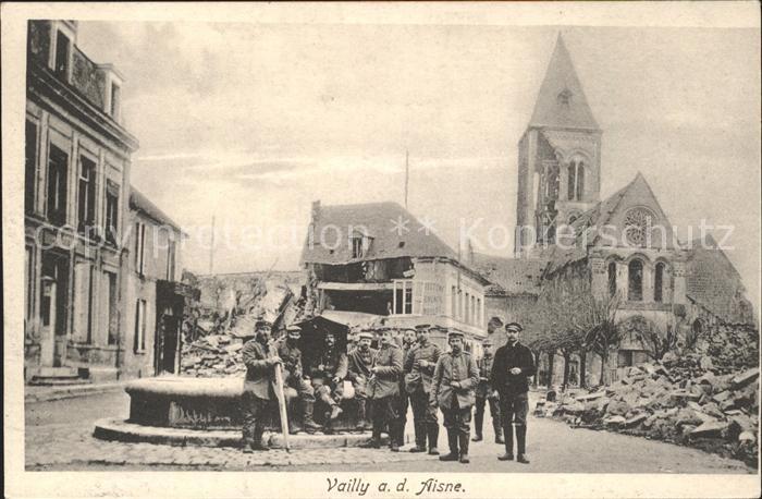 Vailly-sur-Aisne Ruine Soldaten