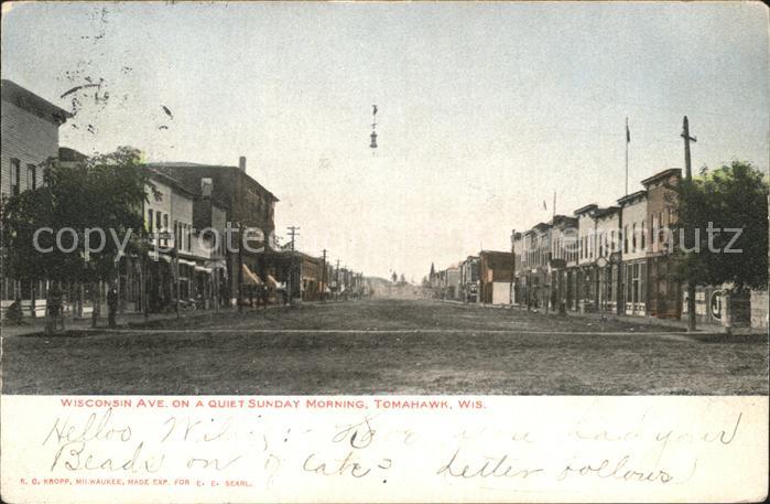 Tomahawk Wisconsin Wisconsin Ave on a Quiet Sunday Morning