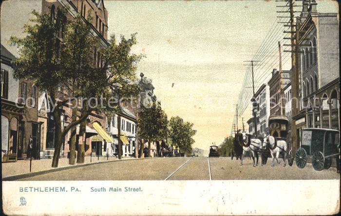 Bethlehem Pennsylvania South Main Street Pferdekutsche