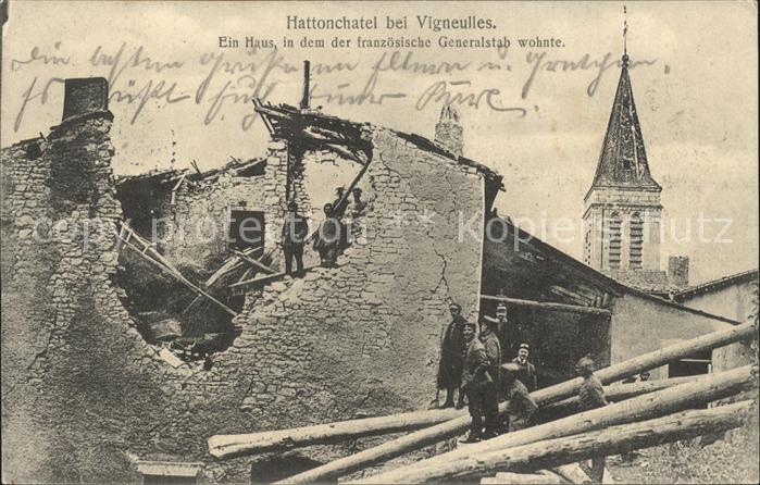 Vigneulles Hattonchatel Generalstab Soldaten