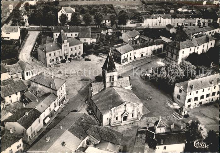 Villars-les-Dombes Fliegeraufnahme sur le quartier Eglise