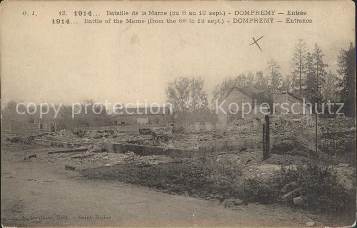 Dompremy Bataille de la Marne Entree