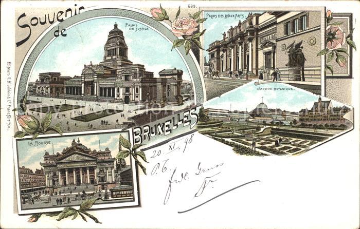 Bruxelles Bruessel Palais de Justice Palais des Beaux Arts Jardin Botanique Bour