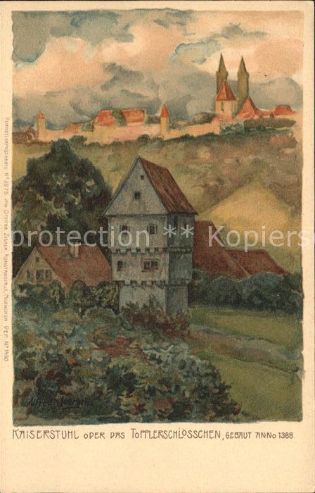 Rothenburg Tauber Kaiserstuhl oder das Topplerschloesschen erbaut anno 1388 Kuen