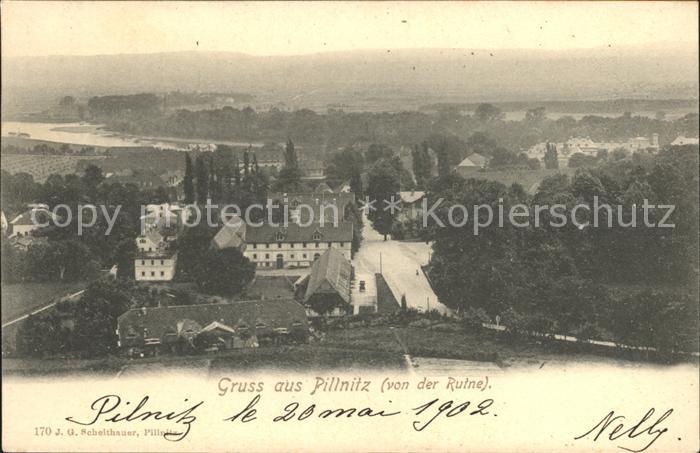 Pillnitz Panorama Blick von der Ruine