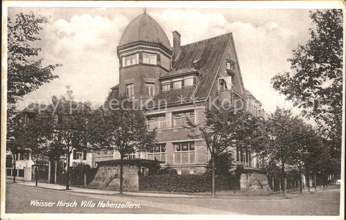 Weisser Hirsch Villa Hohenzollern Stempel Sammlung Wollmann 1899
