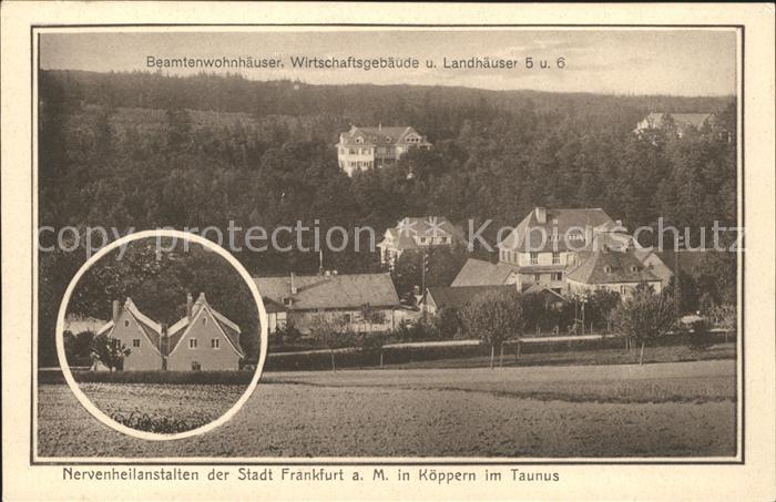 Koeppern Taunus Nervenheilanstalten der Stadt Frankfurt