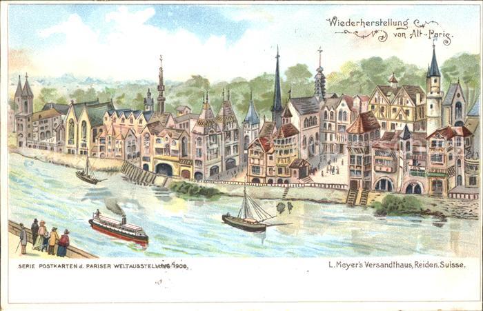 Paris Wiederherstellung von Alt Paris Weltausstellung Exposition Universelle de