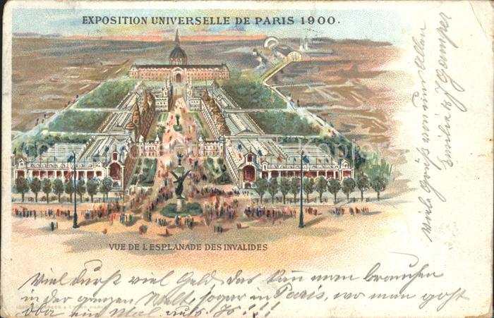 Paris Exposition Universelle de 1900 Esplanade des Invalides Weltausstellung