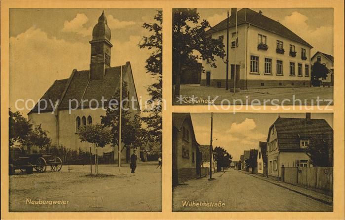 Neuburgweier Kirche Schulhaus Wilhelmstrasse