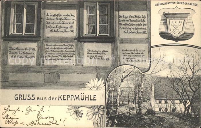 DRESDEN Elbe Keppmuehle Grundstuecksstein