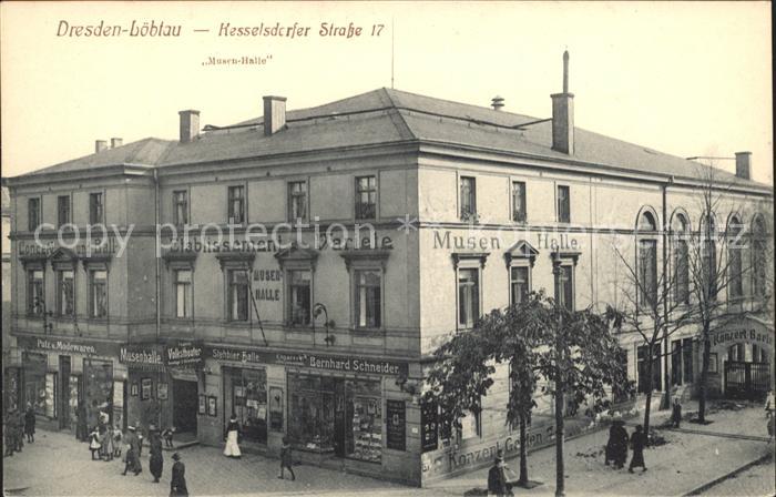 Loebtau Kesselsdorfer Strasse Musen Halle Stempel Sammlung Wollmann 1899