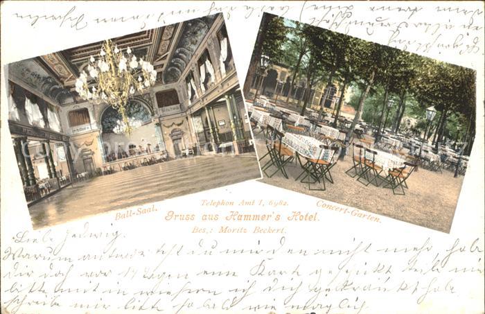 DRESDEN Elbe Hammers Hotel Ballsaal Konzertgarten